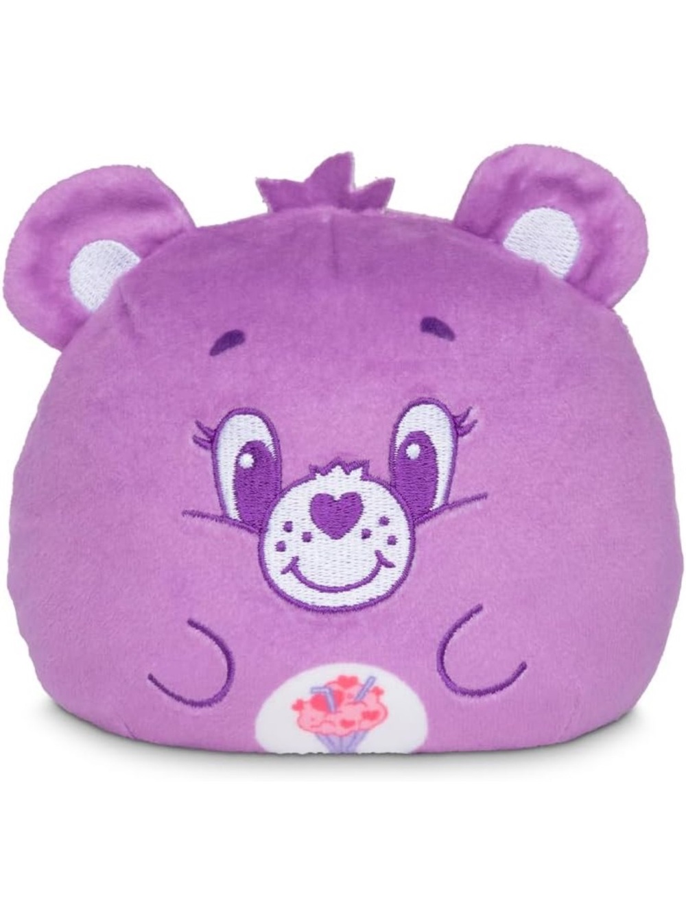 Reversible Share Bear Cookie Monster 4” Purple Plush Bear Pillow - Kids Toy